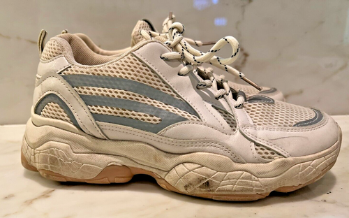 Tenis para mujer SHE&IN SPORT beige y gris reflectantes 40 EE. UU. 8,5 - Imagen 2 de 9