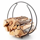 Eva Solo FireGlobe Kaminholzregal Kaminholzständer Stahl H: 52 cm Schwarz NEU