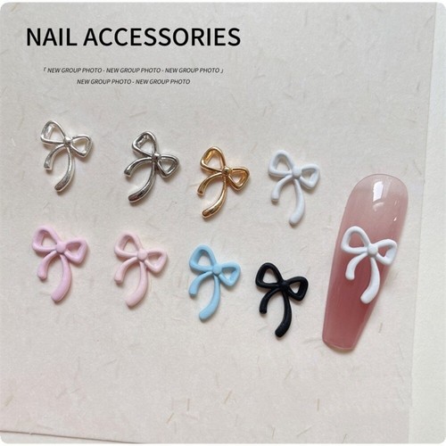 20pcs/Lot Cute Bowknot Nail Art Charm for Valentine's Day Christmas Day - Picture 4 of 17