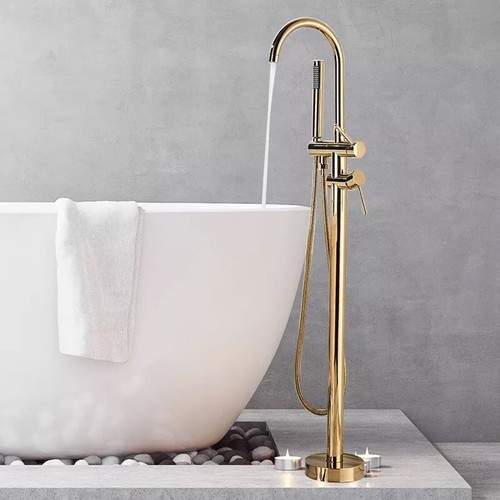 Freistehend Standarmatur für Badewanne Handbrause Wannenarmatur Duschset - Bild 46 von 57