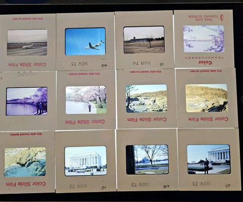 Vtg 35mm Slides 1970's 400pc Mt Vernon Washington DC Dulles Airport Indy 500 - Picture 9 of 11