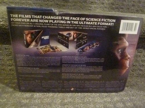 Planet of the Apes: 40 Year Evolution 5-Disc Blu-Ray Set BRANDNEU SEALED RARE - Bild 2 von 2