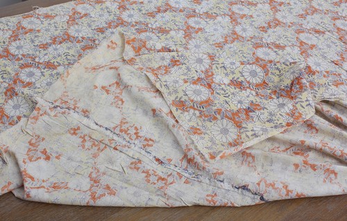 Impresión de rodillo en algodón uzbeko DE COLECCIÓN 4,92' x 6,10' envío rápido con UPS 12744 - Imagen 10 de 10