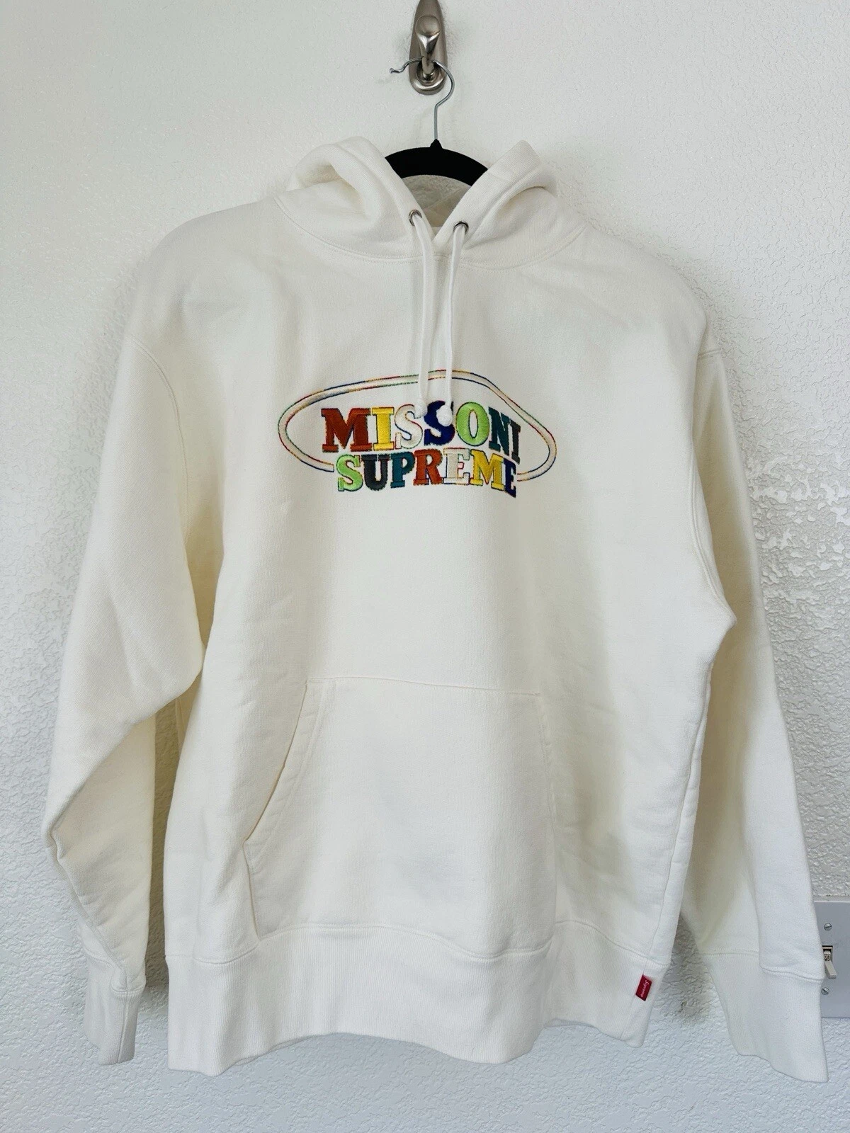 Sweat à capuche blanc Supreme x Missoni neuf avec étiquette taille S neuf