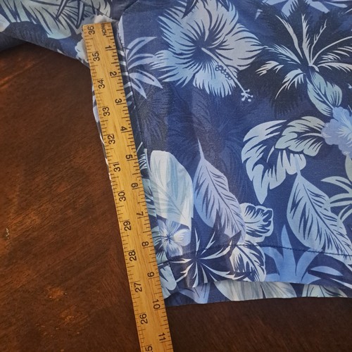 Tommy Bahama Shorts Mens 38 Blue Tropical Beach Chino Lightweight Active Comfort - Picture 8 of 9