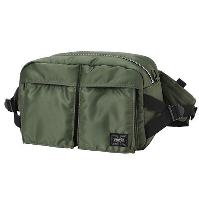 YOSHIDA COMPANY PORTER EXCHANGE PX TANKER WAIST BAG Sage Green