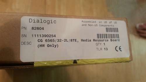 Dialogic NMS CG6565/32-2L/8TE -NEW SEALED(82804) *1 YR WARRANTY - Picture 2 of 2