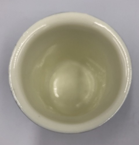 Lang Primitives Porcelain Votive Holder #85190101 3D Floral 2.5" Tall - Picture 3 of 6