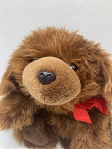 Gund Puppy Dog Plush Stuffed 16" Soft Laying Flat Furry Floppy Reddish Brown VTG - Picture 7 of 10