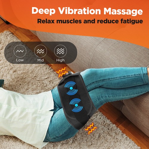 Electric Heated Vibration Massage Waist Belt Lumbar Back Pain Relief Heating Pad - Picture 10 of 23