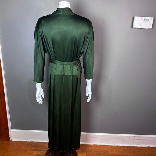 By Malene Birger dress small wrap emerald green longline elegant satin Yasmin - Picture 6 of 13