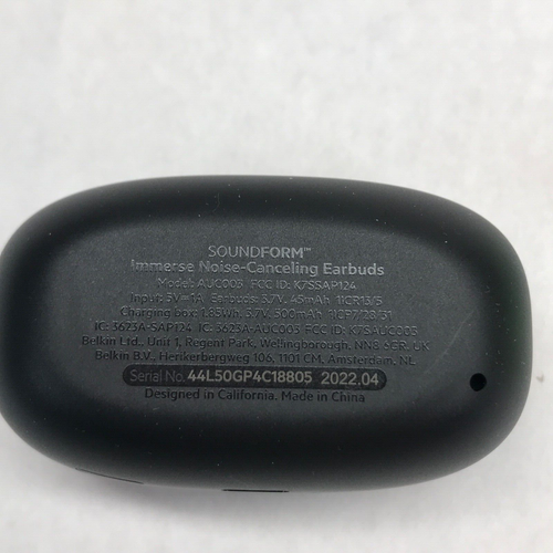 Belkin AUC003BTBK SOUNDFORM Immerse Noise Cancelling Earbuds - True Wireless - Picture 9 of 11