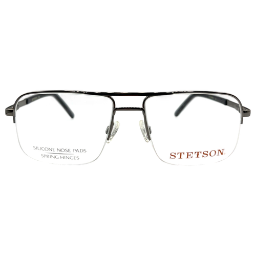 STETSON 369 058 56/17/145 - GUNMETAL - NUEVO Auténtico HOMBRE GAFAS Marco - Imagen 2 de 2