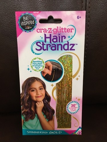 Be Inspired Cra*Z*Glitter TINSEL Hair Strandz Girls Holo Shimmer PINK Halloween - Picture 7 of 8