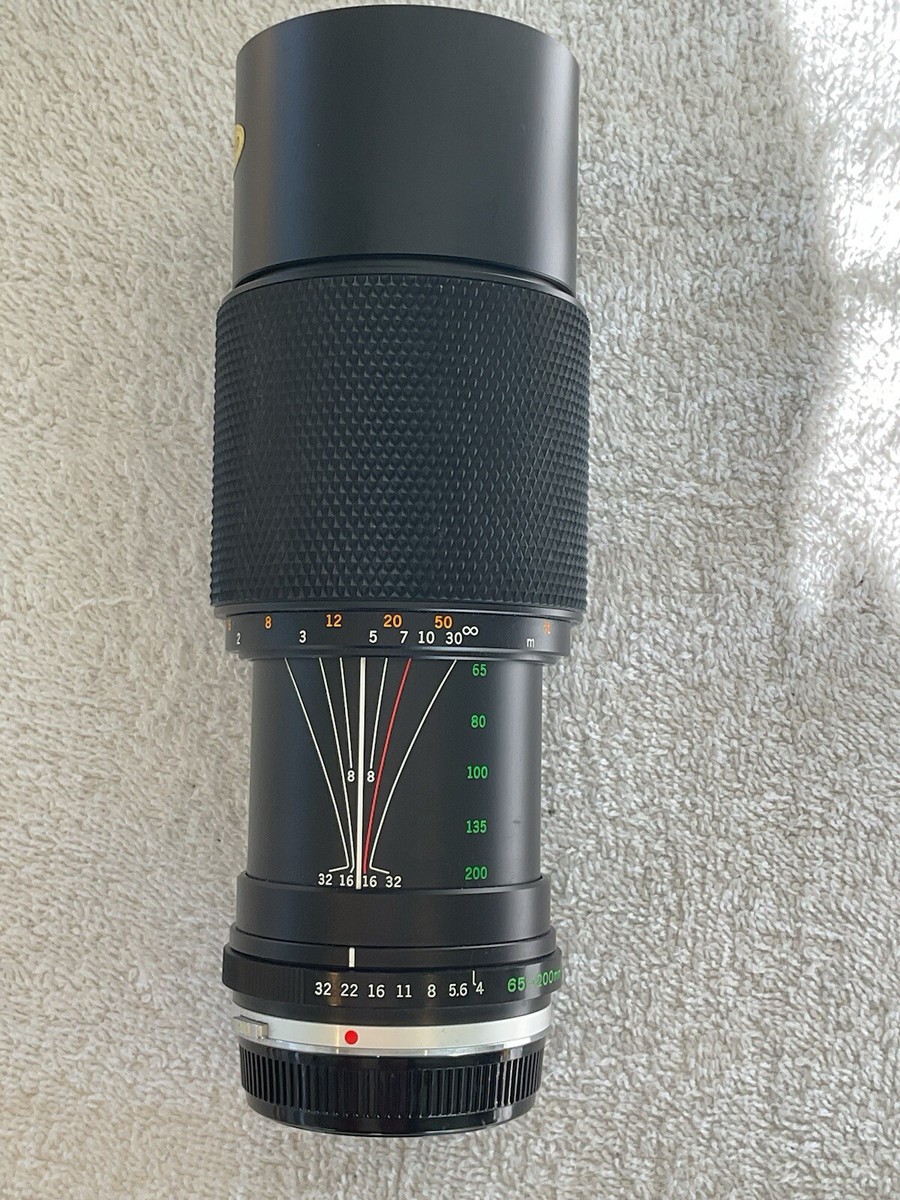 Vtg Olympus OM 200mm Zuiko F4 Manual Auto Focus Telephoto Prime