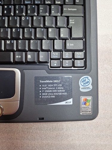 Acer Travelmate 242LC Intel Celeron 2.40GHz Vtg Laptop Untested For Parts... - Picture 7 of 18