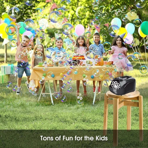 Electric Bubble Machine 2 Speed Bubble Blower for Kids Parties Weddings Outdoor - Picture 5 of 13