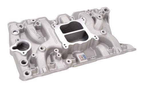 EDELBROCK PERFORMER OLDS 350 INTAKE MANIFOLD,307-403 SMALL BLOCK OLDSMOBILE,4150 - Picture 1 of 2
