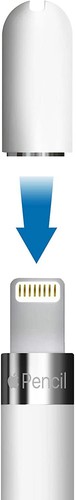 (2 pack)TechMatte 2-in-1 Cap Charging Adapter for Apple Pencil (1st Gen) - Picture 5 of 6