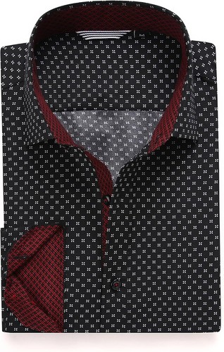 Mens Printed Dress Shirts Long Sleeve Regular Fit Button Down Shirt - Picture 14 of 226