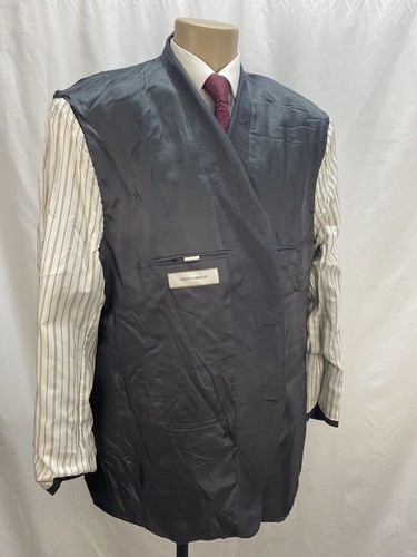 JOSEPH ABBOUD MENS BLAZER SIZE 52R GRAY WOOL SKINNY LAPELS WITH DEFECTS READ - Picture 15 of 19