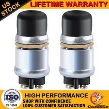 2PC 12V Heavy-Duty Start Momentary Push-Button Starter Switch For Car Boat Track