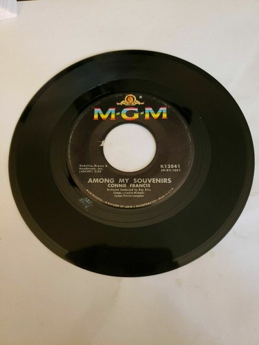 Connie Francis - Among My Souvenirs - MGM (45U/MIN 7"" Single) (J517)