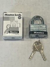 Master Lock 500 Shackle Padlock 2 Keys Keyed Alike Brand New