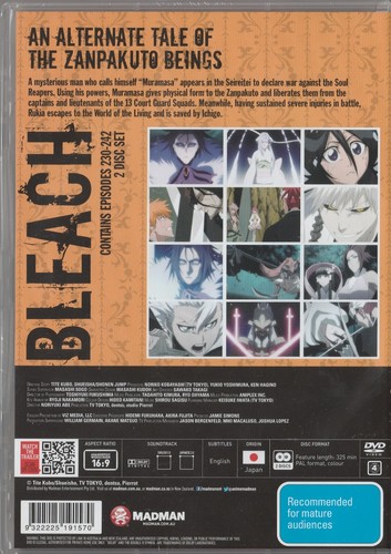 Bleach : Season 17 : Eps 230-242 (DVD, 2010, 2-Disc Set) VGC Region 4 - Bild 2 von 2