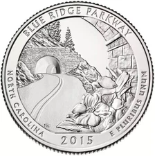 2015 D - Blue Ridge Parkway National Park Quarter