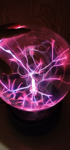 James Falk Groundstar Plasma Ball Sculpture Signed 117/500 Exct - Picture 5 of 10