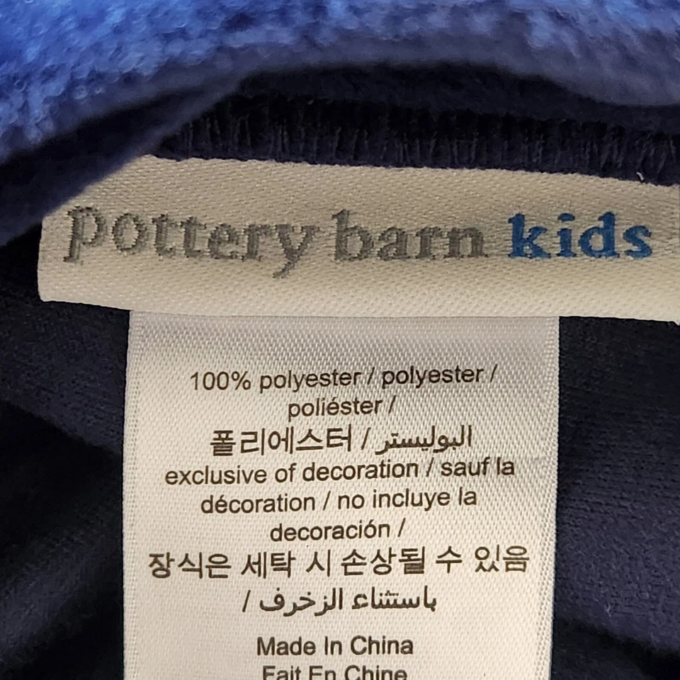 Funda nórdica POTTERY BARN niños doble terciopelo azul ropa de cama para el hogar 66 X 66 Foto 4 de 4