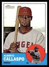 2012 Topps Heritage  Alberto Callaspo #249 Los Angeles Angels Baseball Card