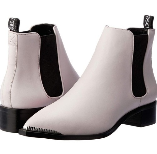 Senso ankle boots leather EU 37 AU 7 flat pointed musk NEW RRP $269 silver pink - Picture 2 of 13