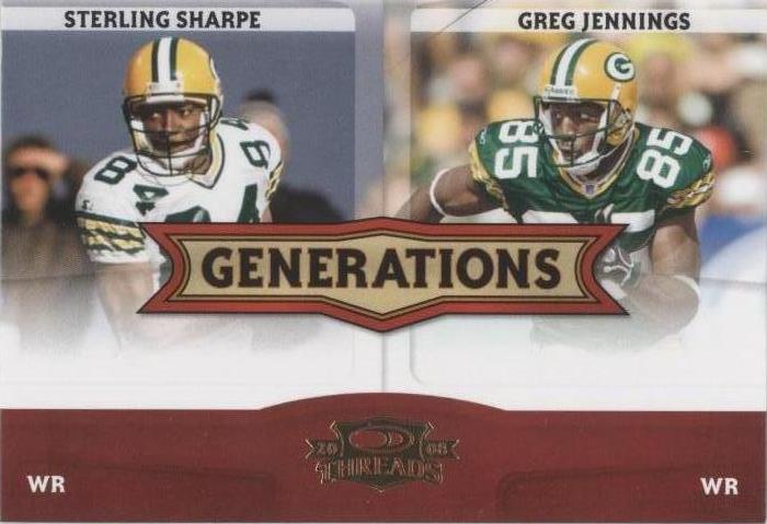 2008 Donruss Threads Greg Jennings Sterling Sharpe #G-8 - 1 of 2