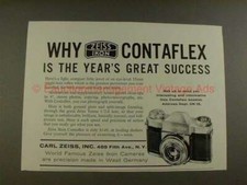 1956 Zeiss Ikon Contaflex Camera Ad - Great Success 