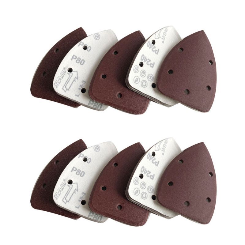 Triangular Sandpaper 5 Holes Hook for Sanding Discs Sanding Pad - Picture 3 of 12