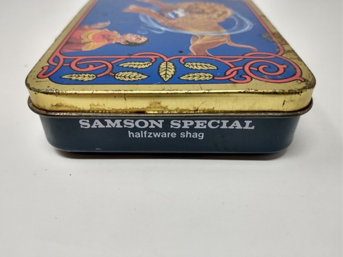 Samson Special Vintage Advertising Dutch Tobacco Tin - Smoking Circus Lion  - Picture 4 of 7