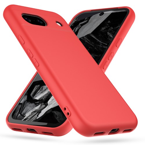 For Google Pixel 8a Liquid Silicone Case Rugged Shockproof Hybrid Phone Cover - Photo 34 sur 69