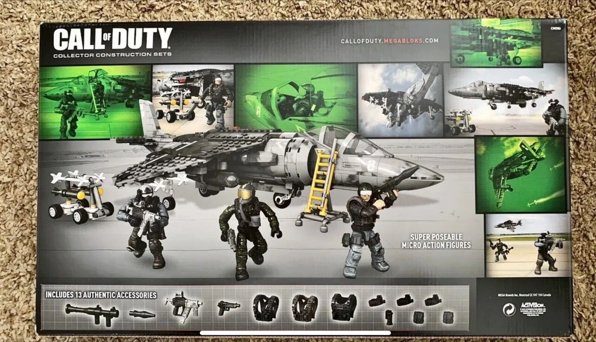 NEW MEGA-BLOKS 0CNG86 Call Of Duty Combat Strike Fighter Set