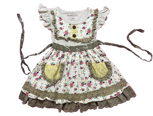 Vestido estilo cabaña Mustard Pie 12 meses
