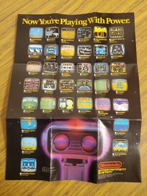 Nintendo NES black box poster insert 1987 R.O.B.