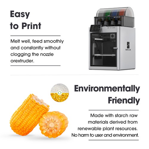 eSUN Dual Colors Matte PLA Filament Coextrusion 1.75mm 1kg fr 3D Printer Updated - Afbeelding 3 van 24