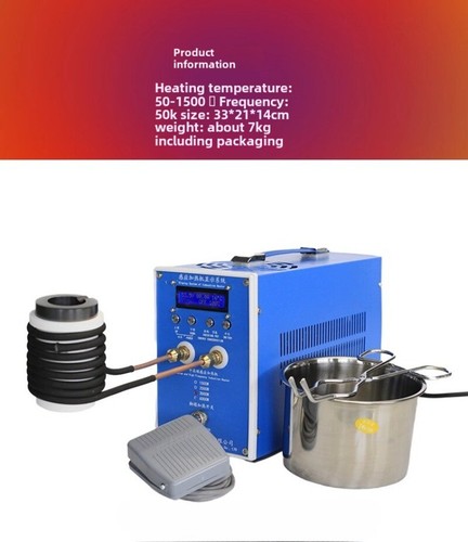 Riscaldatore a Induzione 6KW Riscaldatore a Induzione 110V/220V Forno a Fusione Metallo - Foto 9 di 15