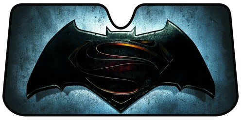 Batman Superman Logo Car Truck UV Sun Visor Windshield Universal Accordion Fold