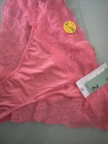 Size 16 Pink Bandeau Briefs - Pack Of 2 - BNWT