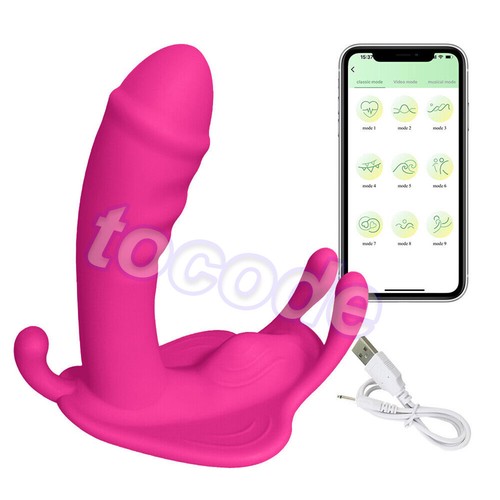 Schmetterling Vibrierend Frauen Höschen Massagegerät Kabellos APP Steuerung Wasserdicht - Bild 15 von 24