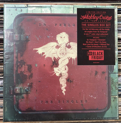 MOTLEY CRUE Dr Feelgood RSD BF 2024 7" BOX SET sealed 5x VINYL Record NEW