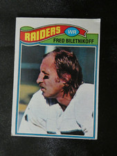 1977 TOPPS FOOTBALL CARD RAIDERS  #295 FRED BILETNIKOFF