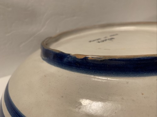 Bitossi Italian Pottery Large Bowl With Bird Dove Handmade Painted Vintage 12.5” - Picture 7 of 12